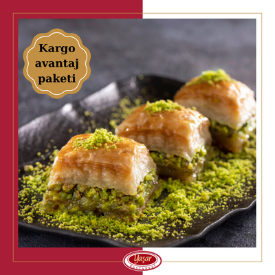 YAŞAR - 3 KG YAŞAR FISTIKLI BAKLAVA 2.850 TL YERİNE 2.650 TL