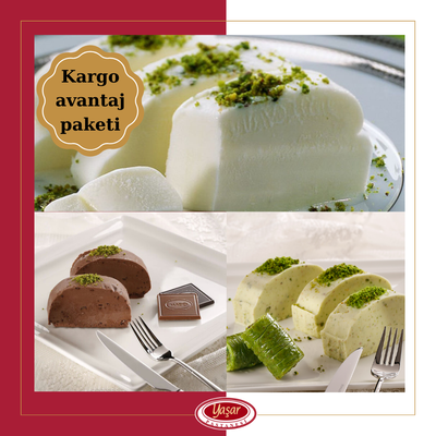 MADO - 4 KG HAKİKİ SADE, KAKAOLU VE FISTIKLI MARAŞ DONDURMASI 3.700 TL YERİNE 3500 TL (4000 GR)