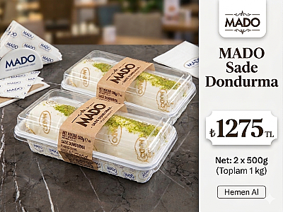 72 SAAT ŞOKLU ŞEHİRLER ARASI YAŞAR HAKİKİ GELENEKSEL SADE MARAŞ DONDURMASI (2*500 GR) - 1