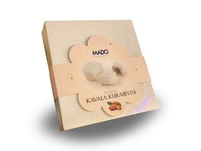 mado,yaşar dondurma - BADEMLİ KAVALA KURABİYE (400 GR)