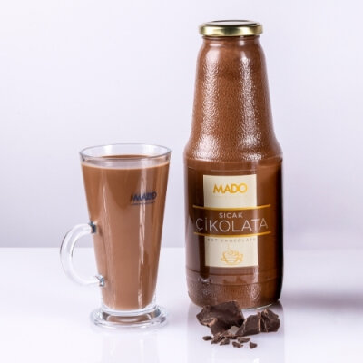 MADO CAM ŞİŞE SICAK ÇİKOLATA (1 LT) - MADO