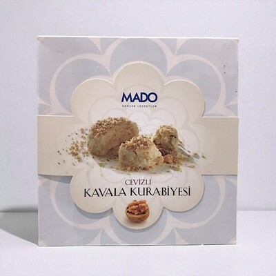 MADO - MADO CEVİZLİ KAVALA KURABİYE (400 GR)