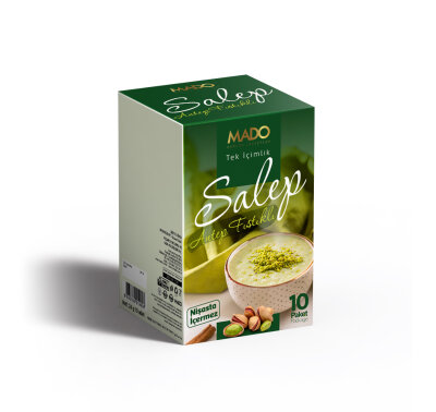 MADO FISTIKLI TEK İÇİMLİK SALEP (10 ADET) - MADO