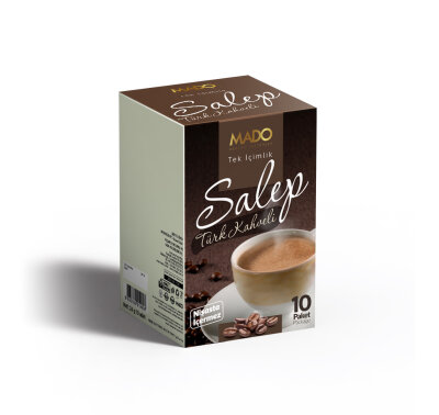 MADO TÜRK KAHVELİ TEK İÇİMLİK SALEP (10 ADET) - 