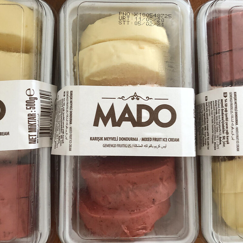 ŞEHİRLER ARASI MADO LİMONLU -KARIŞIK MEYVELİ DONDURMA (1000 GR)